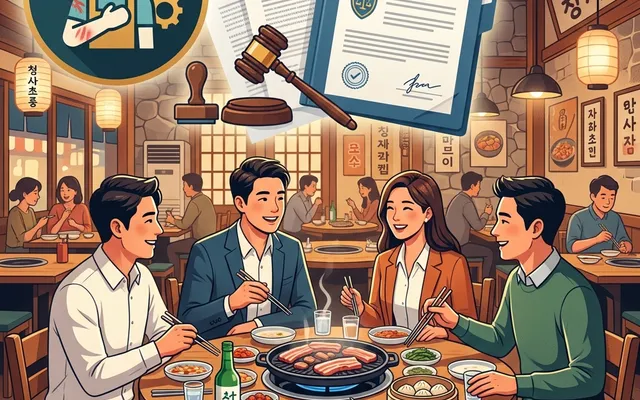 공식 회사 회식 중 다쳤을 때 정식 산재 신청 가능 여부와 인정 요건